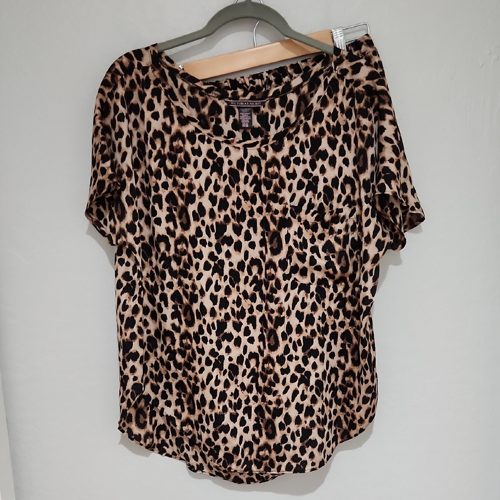 2 Pc Victoria's Secret Set Silky Cheetah Luxury Summer Romantic